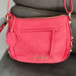 NEW! Jessica Simpson Purse, Coral Leather Handbag